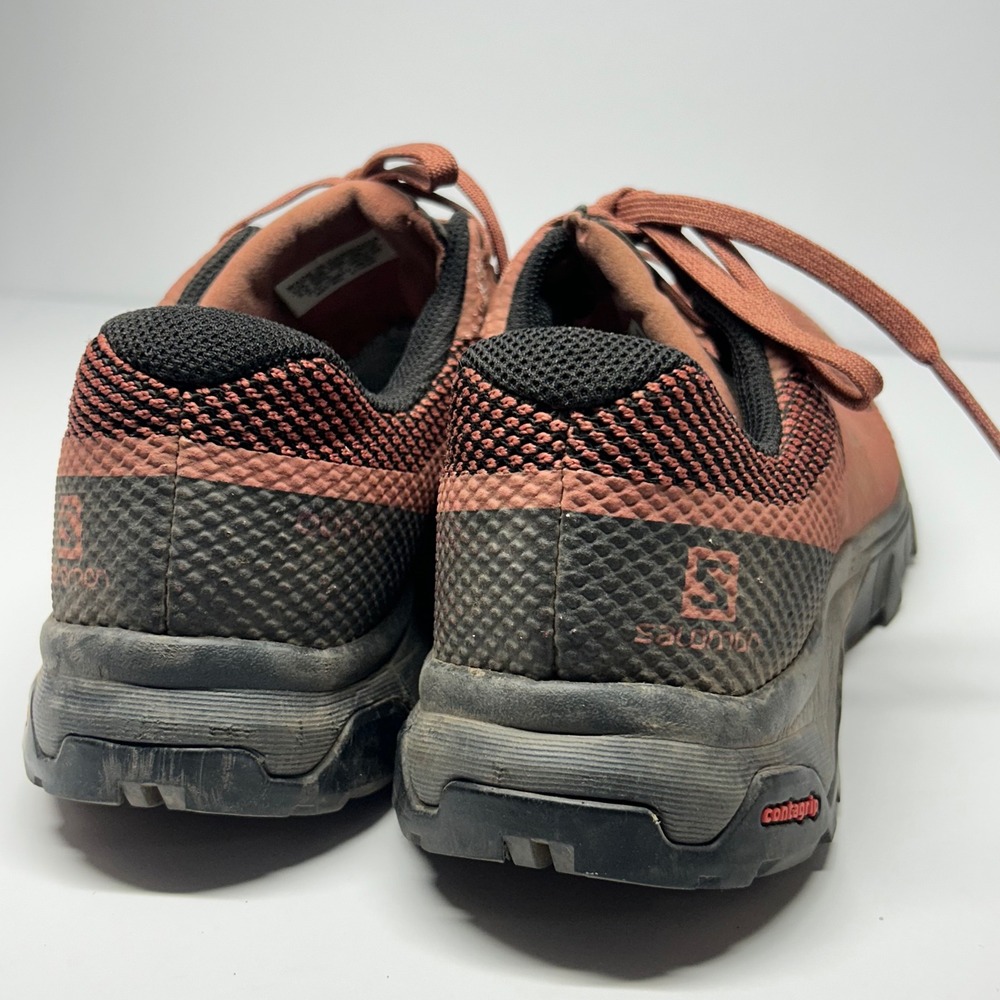 Salomon Trail Running Shoes Terracotta Pink Womens Size 7 Contagrip 413845 - Picture 6 of 8